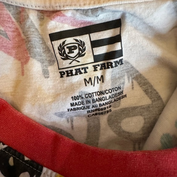 Phat Farm Graffiti Tee - Red, Black, Blue, Yellow - Picture 3 of 3